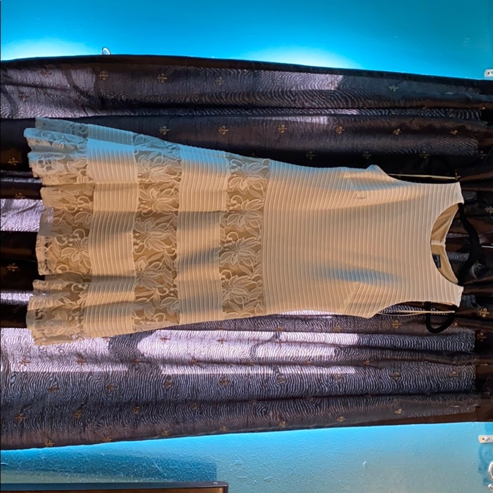 White dress with lace